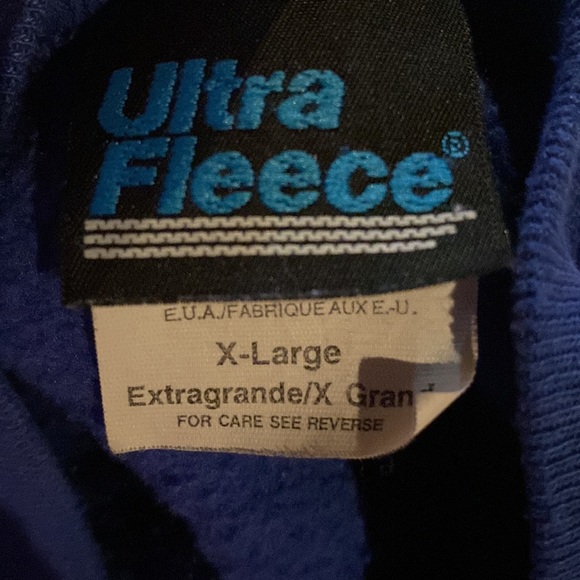 Vintage Ultra fleece men’s size x large blue sweatshirt - Picture 3 of 3